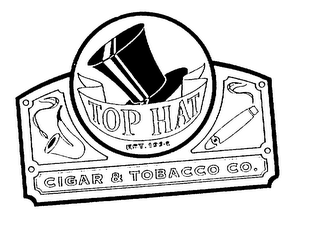 TOP HAT EST. 1996 CIGAR & TOBACCO CO. logo