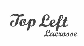 TOP LEFT LACROSSE logo