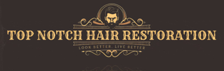 TOP NOTCH HAIR RESTORATION LOOK BETTER, LIVE BETTER logo