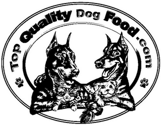 TOP QUALITY DOG FOOD.COM logo