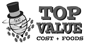 TOP VALUE COST + FOODS logo
