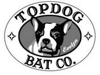TOPDOG BAT CO. EVELYN logo