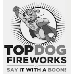 TOPDOG FIREWORKS SAY IT WITH A BOOM! TD logo