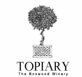 TOPIARY THE BOXWOOD WINERY logo
