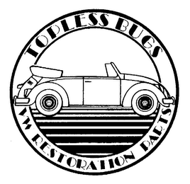 TOPLESS BUGS VW RESTORATION PARTS logo