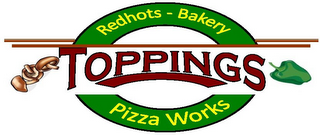TOPPINGS REDHOTS - BAKERY PIZZA WORKS logo