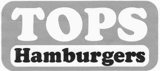 TOPS HAMBURGERS logo