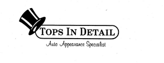 TOPS IN DETAIL AUTO APPEARANCE SPECIALIST logo