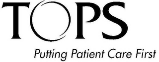 TOPS PUTTING PATIENT CARE FIRST logo