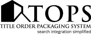 TOPS TITLE ORDERPACKAGING SYSTEM SEARCH INTEGRATION SIMPLIFIED logo