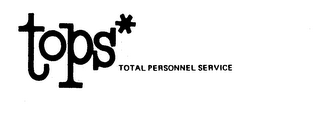TOPS* TOTAL PERSONNEL SERVICE logo