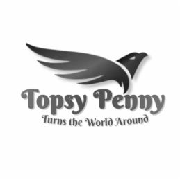 TOPSY PENNY TURNS THE WORLD AROUND logo