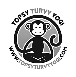TOPSY TURVY YOGI WWW.TOPSYTURVYYOGI.COM logo