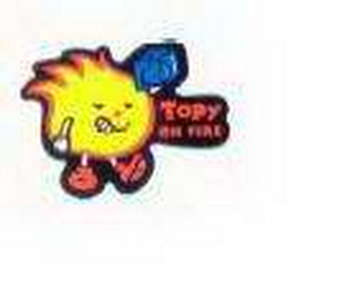 TOPY ON FIRE logo