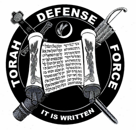 TORAH DEFENSE FORCE IT IS WRITTEN logo