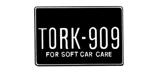 TORK-909 FOR SOFT CAR CARE logo