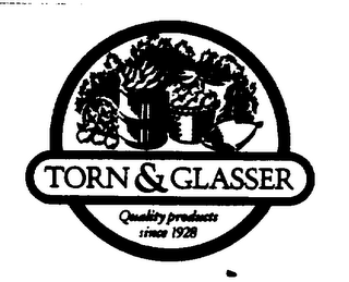 TORN & GLASSER QUALITY PRODUCTS SINCE 1928 logo