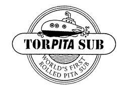 TORPITA SUB WORLD'S FIRST ROLLED PITA SUB logo