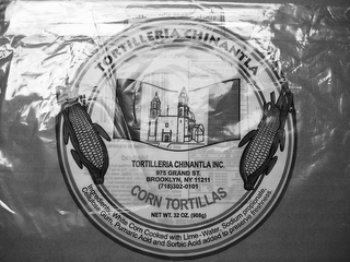 TORTILLERIA CHINANTLA TORTILLERIA CHINANTLA INC. 975 GRAND ST. BROOKLYN, NY 11211 (718) 302-0101 CORN TORTILLAS NET WT. 32 OZ. (908G) logo