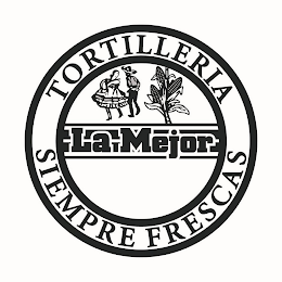 TORTILLERIA SIEMPRE FRESCAS LA MEJOR logo