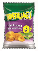 TORTOLINES THAI FLAVORED PLANTAIN CHIPS logo