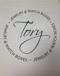 TORY · JEWELRY & WATCH BOXES · JEWELRY & WATCH BOXES · JEWELRY & WATCH BOXES logo