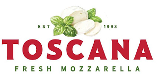 TOSCANA EST 1993 FRESH MOZZARELLA logo