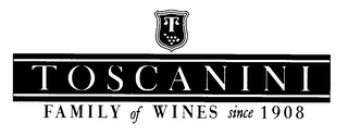 TOSCANINI FAMILY OF WINES SINCE 1908 logo