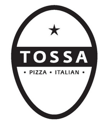 TOSSA · PIZZA ·  ITALIAN · logo