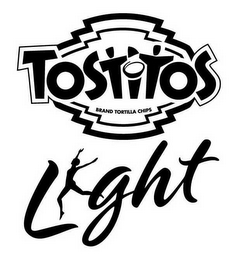 TOSTITOS LIGHT BRAND TORTILLA CHIPS logo