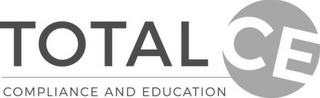 TOTAL CE COMPLIANCE AND EDUCATION logo