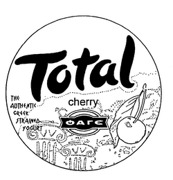 TOTAL CHERRY THE AUTHENTIC GREEK STRAINED YOGURT logo