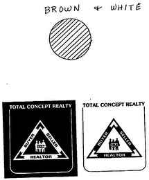 TOTAL CONCEPT REALTY BUYER SELLER REALTOR SOLD logo