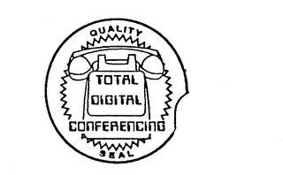 TOTAL DIGITAL CONFERENCING QUALITY SEAL logo