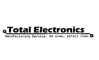 TOTAL ELECTRONICS MANUFACTURING SERVICE. ON TIME, DEFECT FREE. logo