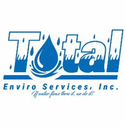 TOTAL ENVIRO SERVICES, INC. IF WATER FLOWS THRU IT, WE DO IT! logo