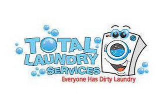 TOTAL LAUNDRY SERVICES EVERYONE HAS DIRTY LAUNDRY logo