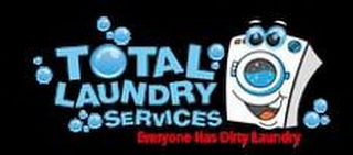 TOTAL LAUNDRY SERVICES EVERYONE HAS DIRTY LAUNDRY logo