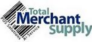 TOTAL MERCHANT SUPPLY POS SOLUTIONS A+ SERVICE logo