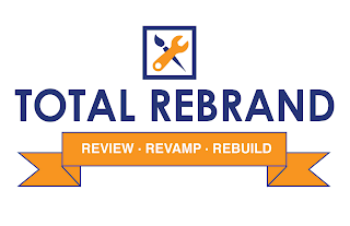 TOTAL REBRAND; REVIEW; REVAMP; REBUILD logo