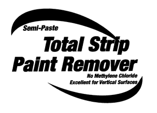 TOTAL STRIP PAINT REMOVER SEMI-PASTE NO METHYLENE CHLORIDE EXCELLENT FOR VERTICAL SURFACES logo