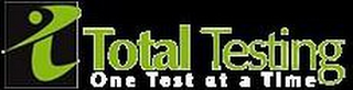 TOTAL TESTING ONE TEST AT A TIME logo