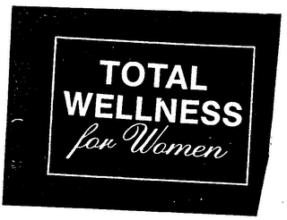 TOTAL WELLNESS FOR WOMEN logo