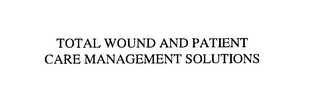 TOTAL WOUND AND PATIENT CARE MANAGEMENT SOLUTIONS logo