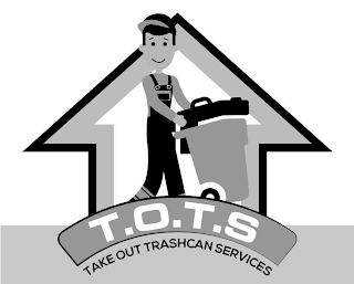 T.O.T.S. TAKE OUT TRASHCAN SERVICES logo