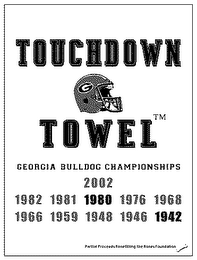 TOUCHDOWN TOWEL logo