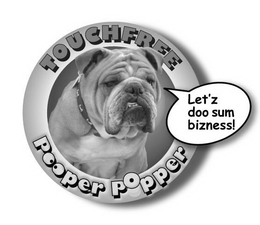 TOUCHFREE POOPER POPPER LET'Z DOO SUM BIZNESS! logo