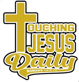 TOUCHING JESUS DAILY ROMANS 10:5-10 logo
