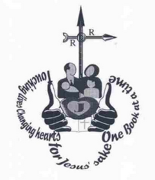 TOUCHING LIVES CHANGING HEARTS FOR JESUS' SAKE ONE BOOK AT A TIME logo