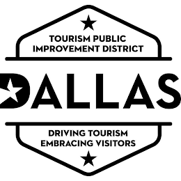 TOURISM PUBLIC IMPROVEMENT DISTRICT DRIVING TOURISM EMBRACING VISITORS DALLAS logo